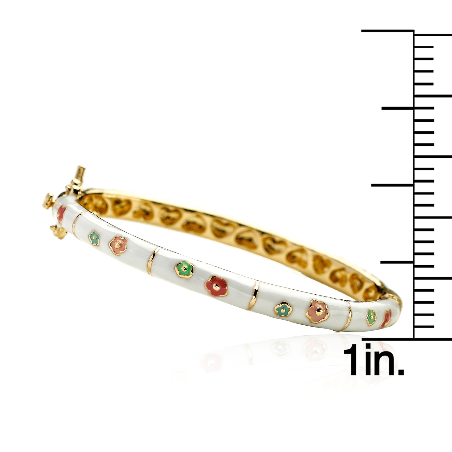 Enamel Flower Bangle