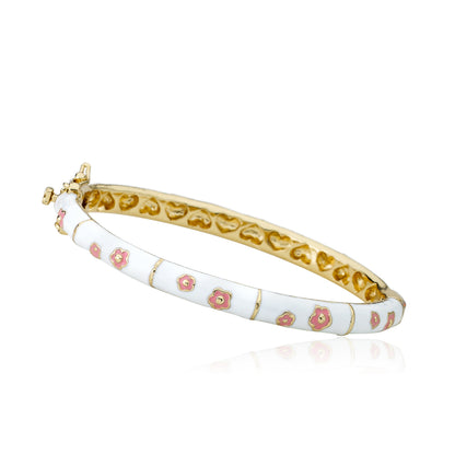 Enamel Flower Bangle