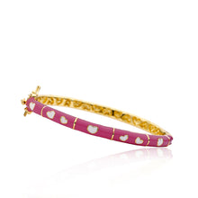 Enamel Heart Bangle