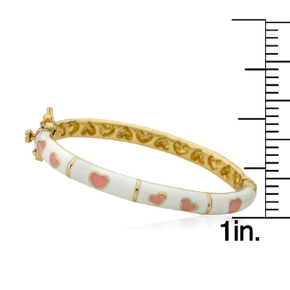 Enamel Heart Bangle