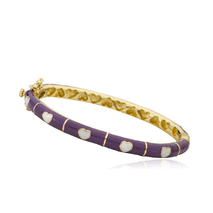 Enamel Heart Bangle