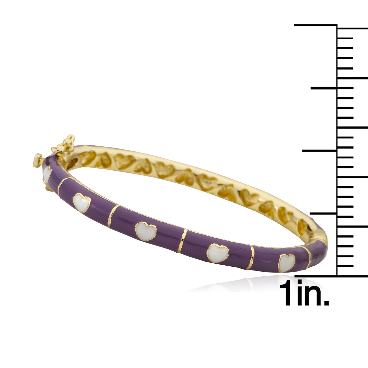 Enamel Heart Bangle