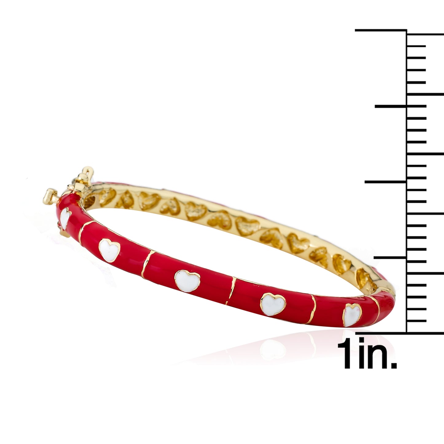 Enamel Heart Bangle