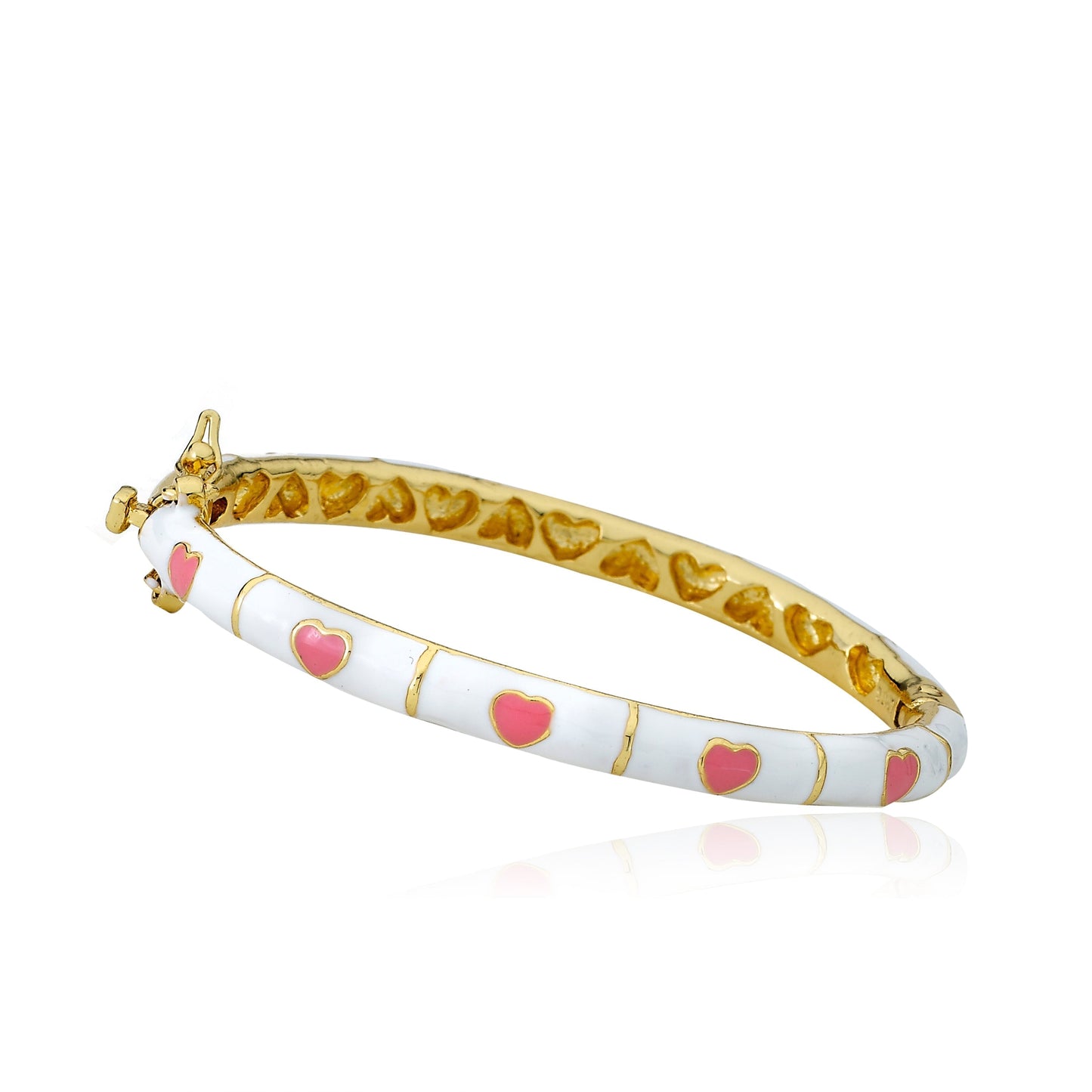 Enamel Heart Bangle