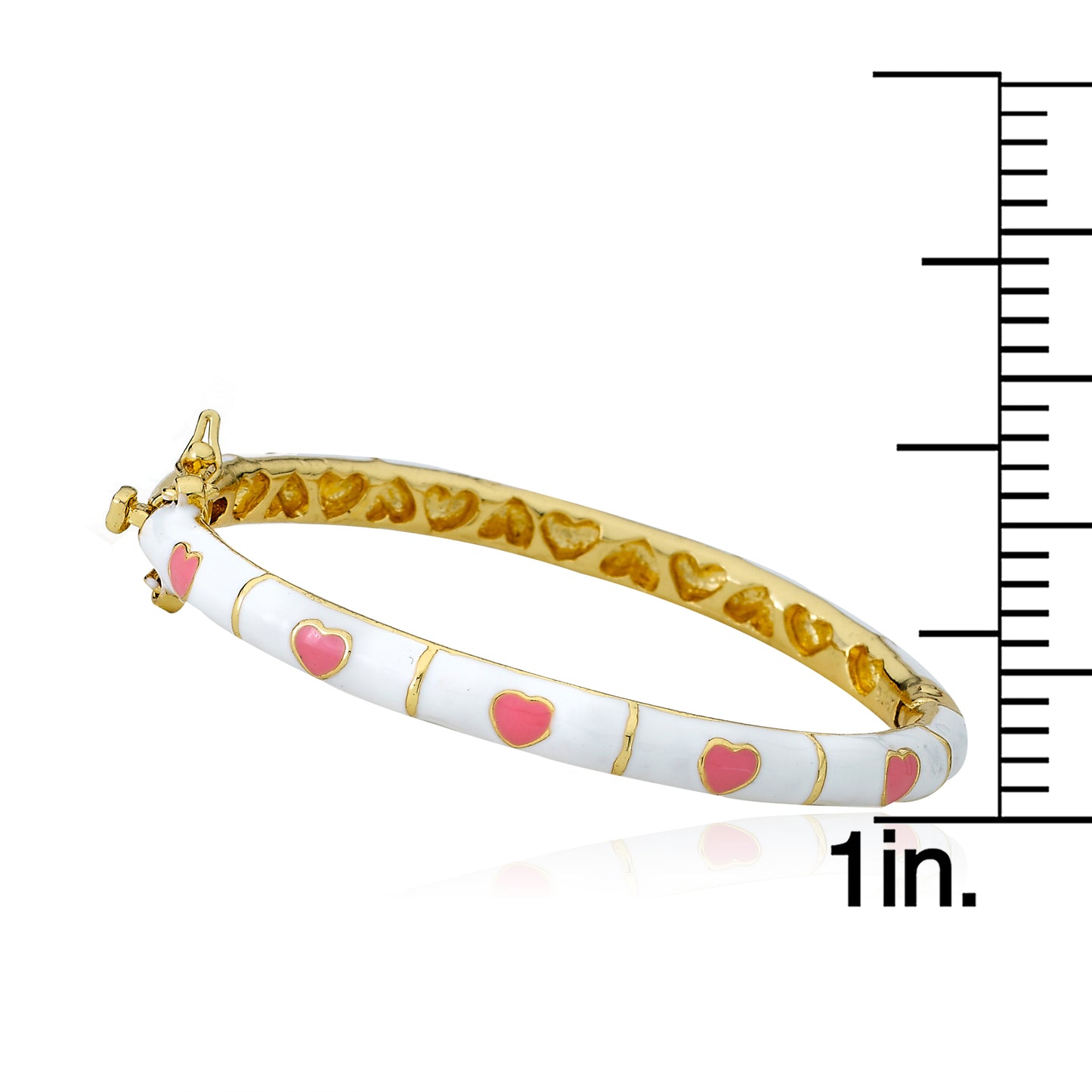 Enamel Heart Bangle