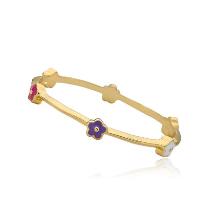 Dainty Flower Bangle