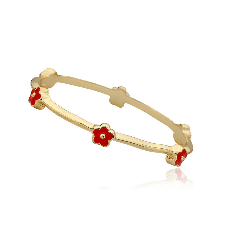 Dainty Flower Bangle