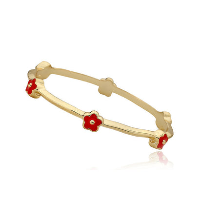 Dainty Flower Bangle