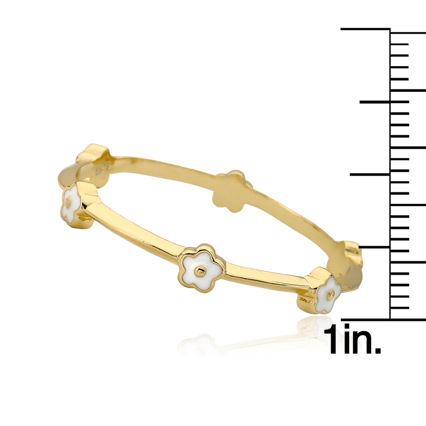 Dainty Flower Bangle