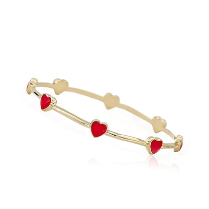 Dainty Heart Bangle