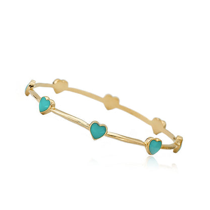 Dainty Heart Bangle