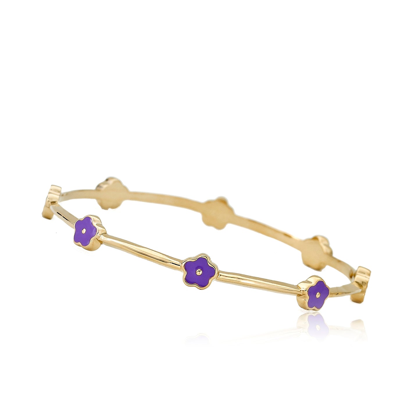 Dainty Flower Bangle