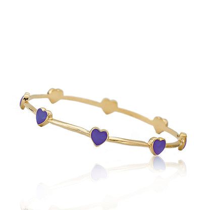 Dainty Heart Bangle