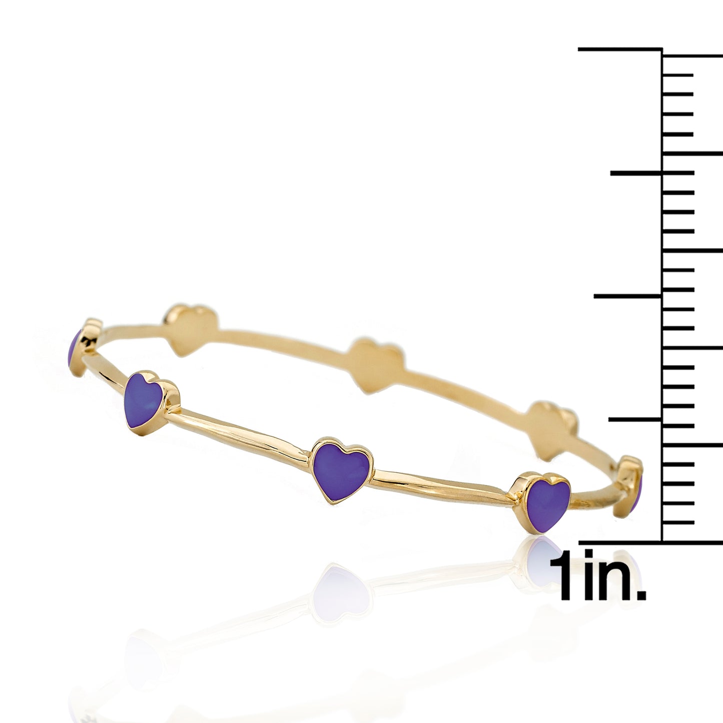 Dainty Heart Bangle