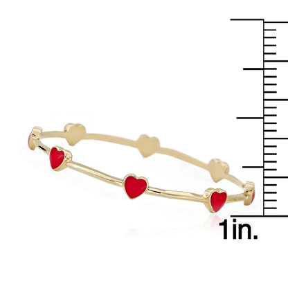 Dainty Heart Bangle