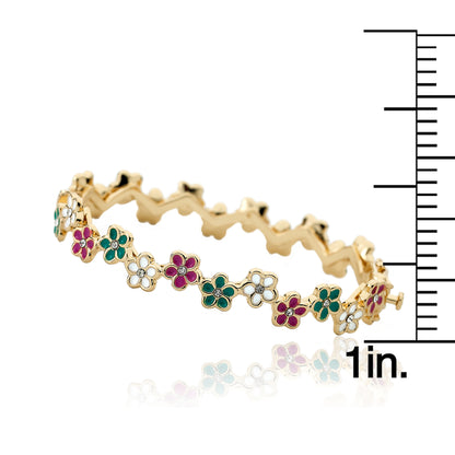 Cut Out Flower Bangle