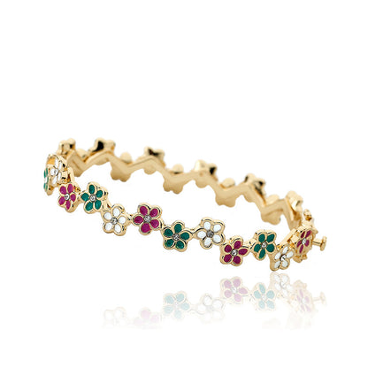 Cut Out Flower Bangle