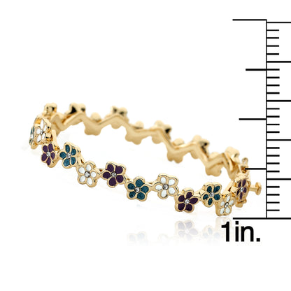 Cut Out Flower Bangle