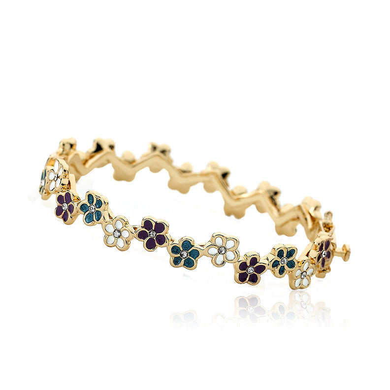 Cut Out Flower Bangle