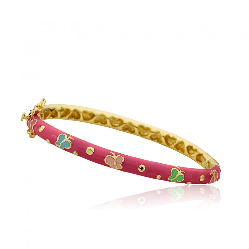 Enamel Butterfly Bangle