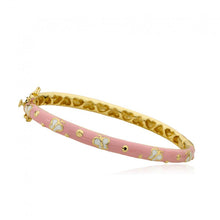 Enamel Butterfly Bangle