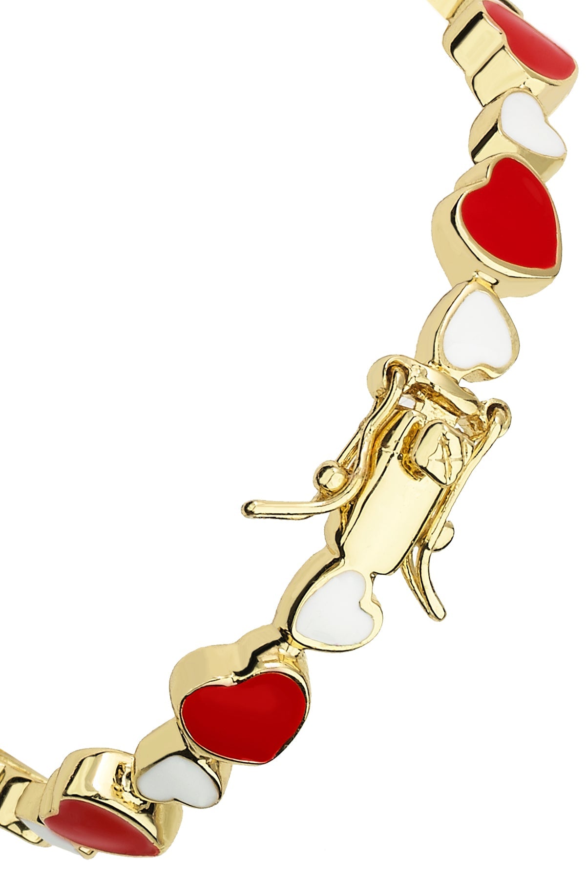 Enamel Heart Bangle