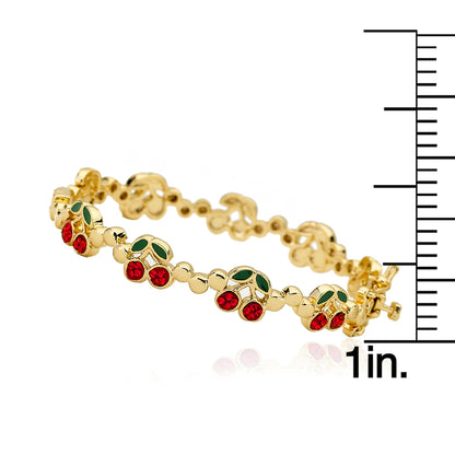 Crystal Cherry Bangle