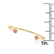 Pink Enamel Baseball Bangle