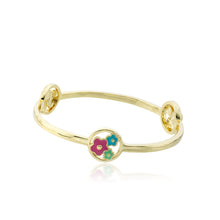 Flower Disc Bangle