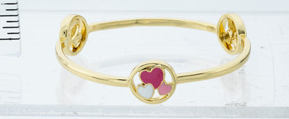 Heart Disc Bangle