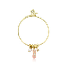 Ballet & Pearl Charm Bangle