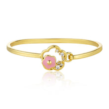 Enamel Flower Bangle