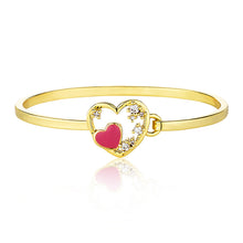 Enamel Heart Bangle