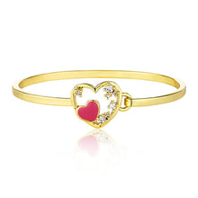 Enamel Heart Bangle