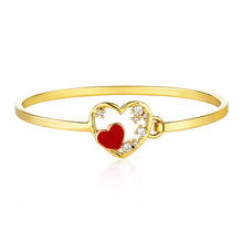 Enamel Heart Bangle