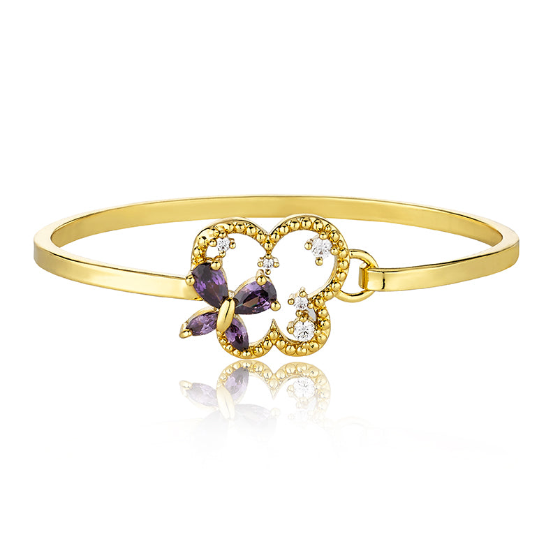 Cubic Zirconium Butterfly Bangle – shoptwinstars
