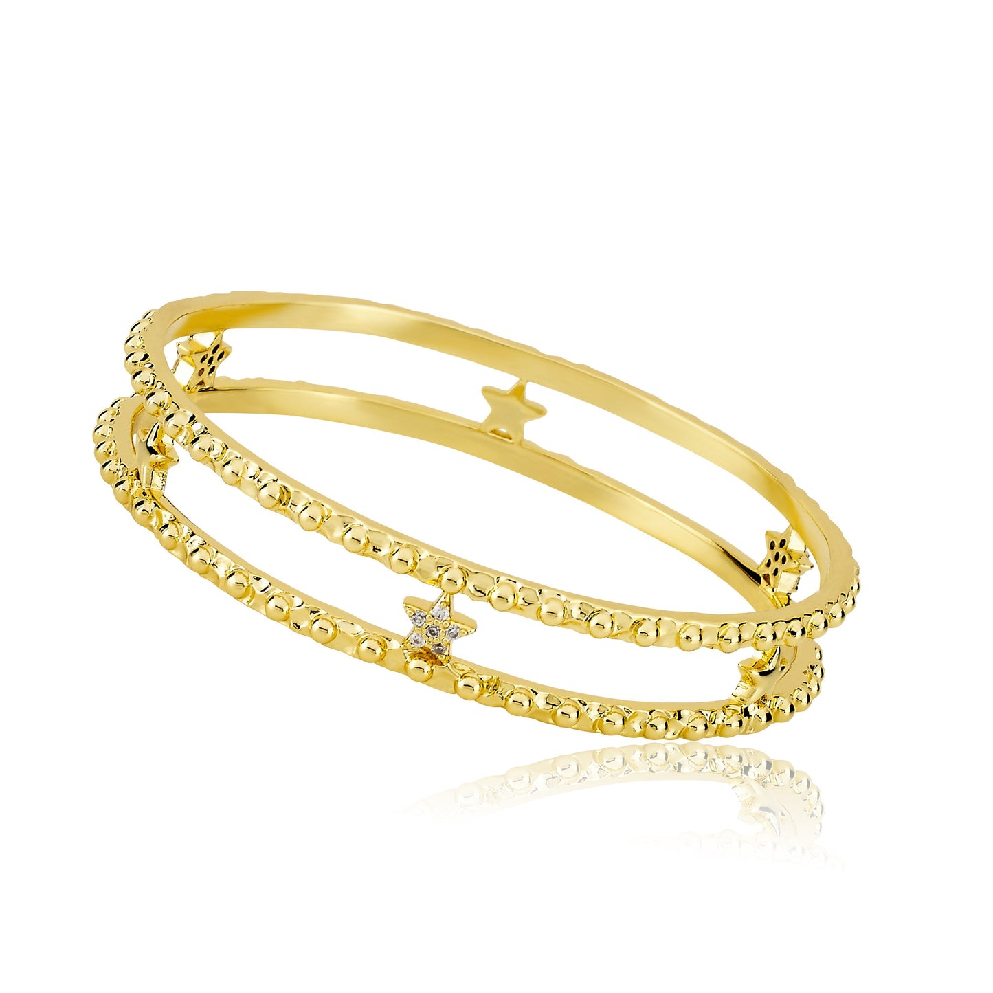 Double Row Star Bangle