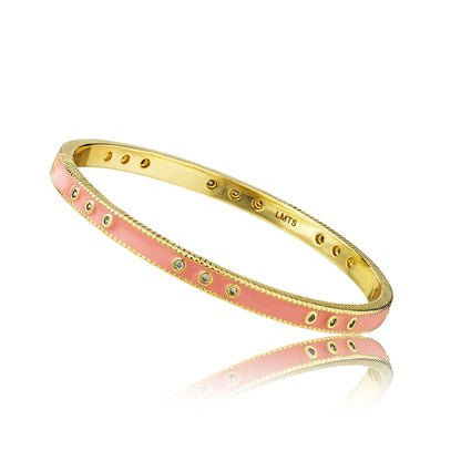 Enamel CZ Studded Bangle