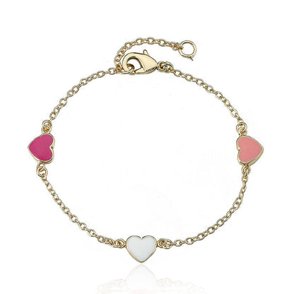 Enamel Heart Bracelet