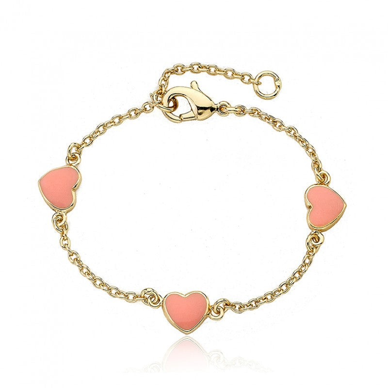 Enamel Heart Bracelet