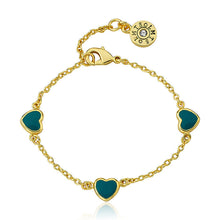 Enamel Heart Bracelet