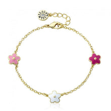 Enamel Flower Bracelet