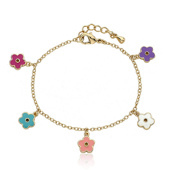 Flower Charm Bracelet