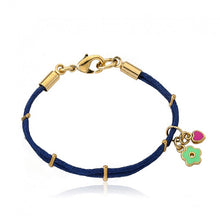 14k Gold Plated JEWEL BANDZ Ribbon Charm Bracelet