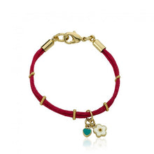 14k Gold Plated JEWEL BANDZ Ribbon Charm Bracelet