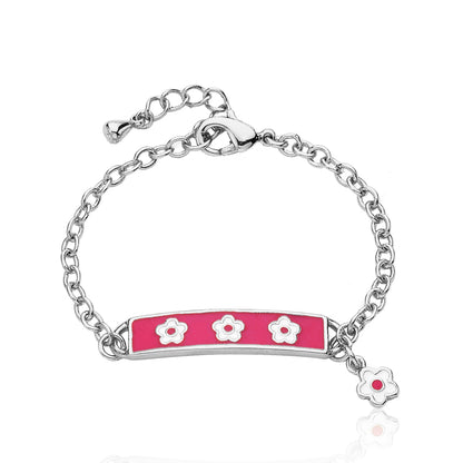 Triple Flower ID Bracelet