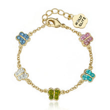 Crystal Butterfly Charm Bracelet