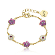 Crystal Flower Chain Bracelet