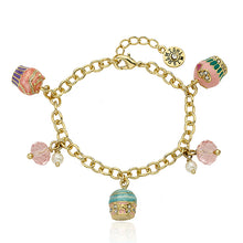 Cupcakes Dangle Charm Bracelet