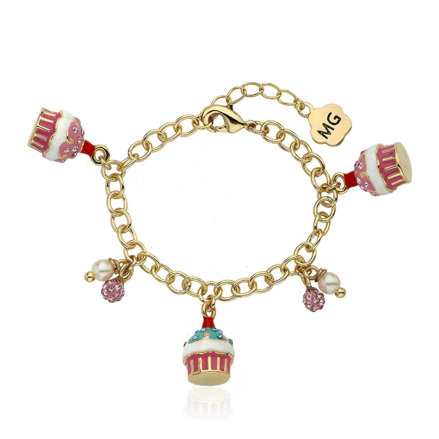 Cupcake Charm Bracelet